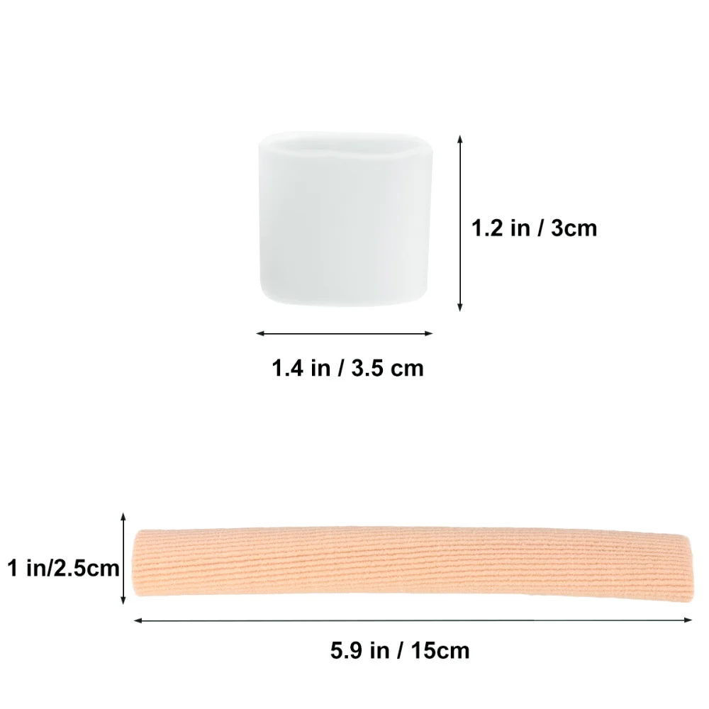 8pcs Silicone Toe Sleeve + 2pcs 15cm Cuttable Fiber Toe Cap Cover Protector for Corn
8pcs Silicone Toe Sleeve + 2pcs 15cm Cuttable Fiber Toe Cap Cover Protector for Corn