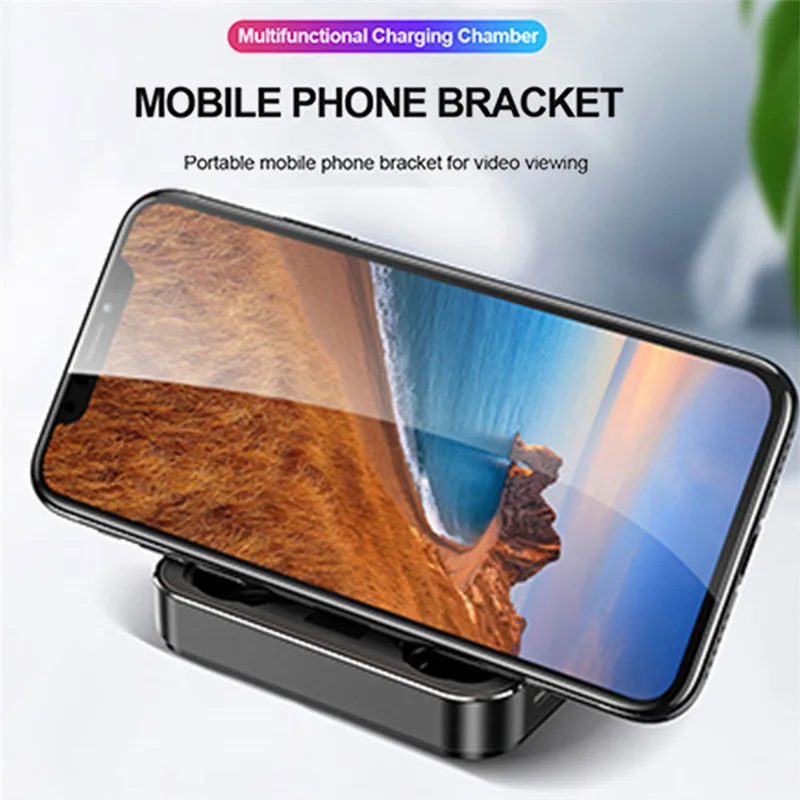 Bluetooth Earphones 5.0 Noise reduction Wireless Headphones Sport Touch Earbuds With Charge Box 3500 mAh Battery For Smart Phone |