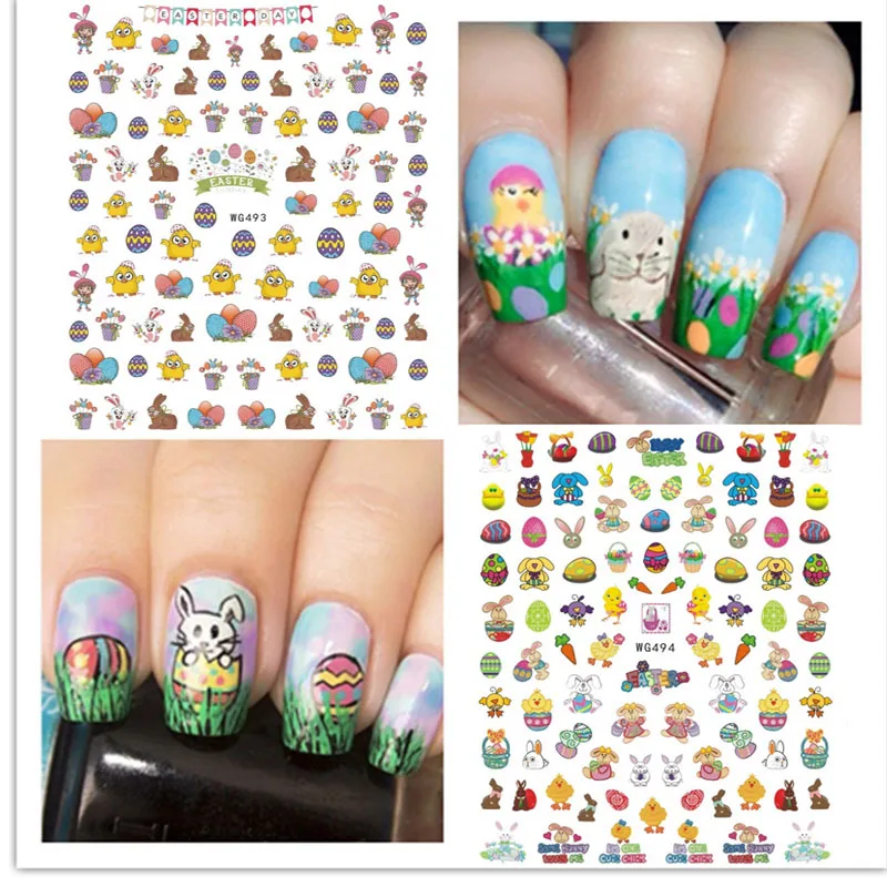 Morixi nail art sticker for Easter day cute Chicken rabbit printing ultra thin strip back glue nail wraps WG058
Morixi nail art sticker for Easter day cute Chicken rabbit printing ultra thin strip back glue nail wraps WG058