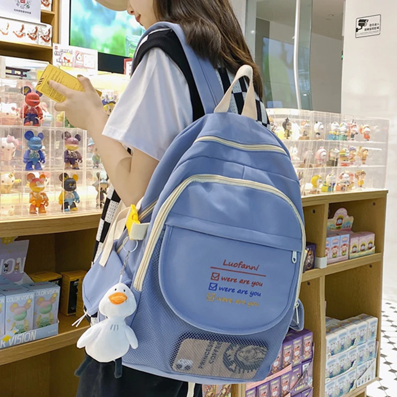 Student Women Backpack Kawaii Nylon A4 Book Bag Female Mochila Schoolbag for Teenage Girl Travel Rucksack 2021 New
Student Women Backpack Kawaii Nylon A4 Book Bag Female Mochila Schoolbag for Teenage Girl Travel Rucksack 2021 New
