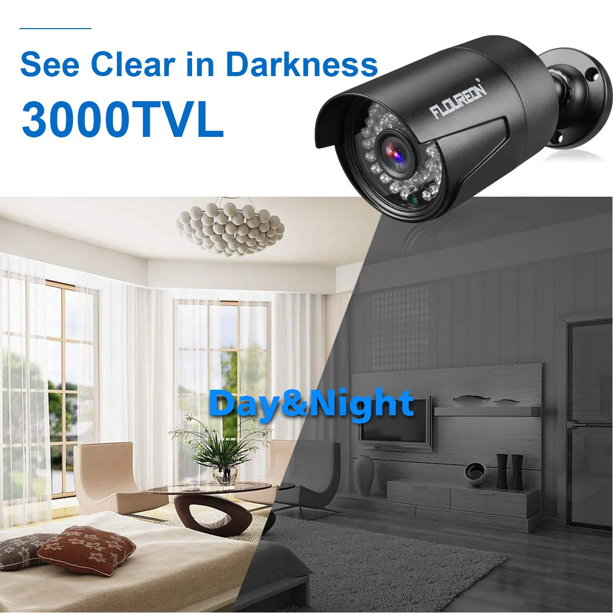 FLOUREON 1 X 8CH 1080P 1080N AHD DVR + 8 X Outdoor 3000TVL 1080P 2.0MP Camera Security Kit US
FLOUREON 1 X 8CH 1080P 1080N AHD DVR + 8 X Outdoor 3000TVL 1080P 2.0MP Camera Security Kit US