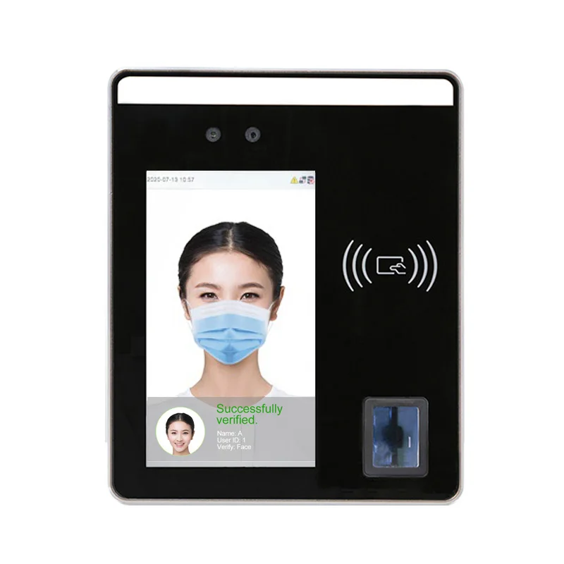 

ZK SpeedFace-H5L Visible Light Biometric Fingerprint Palm Facial Recognition RFID Card Access Control System And Time Attendance