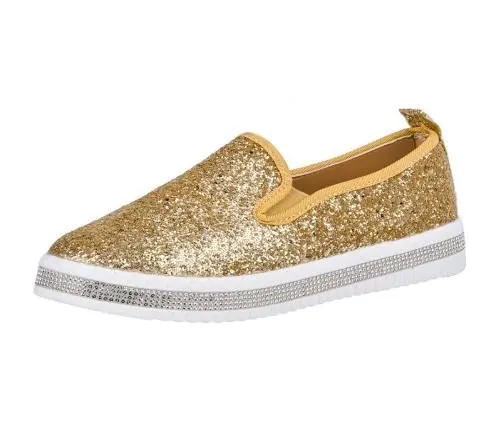 2020 autumn new fisherman shoes women's flat-bottomed casual lazy single shoes sequins one-pedal platform loafers