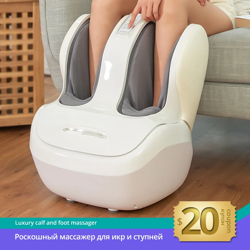 

MARESE Electric Calf and Foot Massage Machine Vibration Shiatsu Air Compression Heat Rolling Kneading Leg Beauty Massager K16