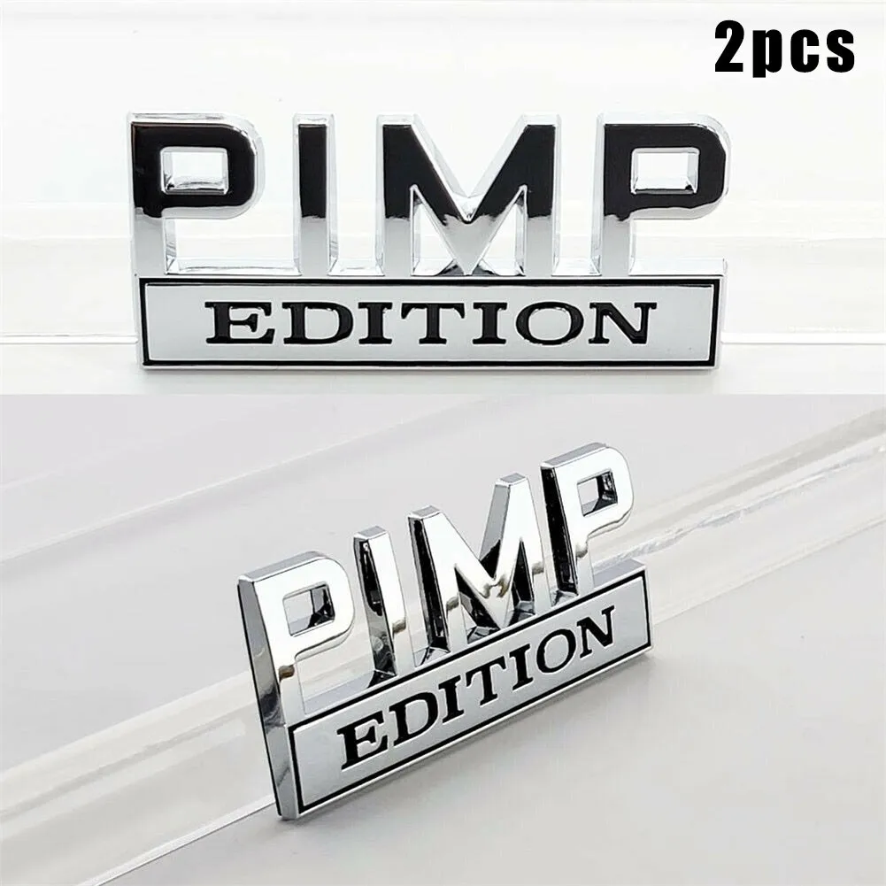2pc Zinc Alloy Car Sticker PIMP EDITION Chrome Emblem Badges FOR Chevy Honda Toyota Ford Car Truck
2pc Zinc Alloy Car Sticker PIMP EDITION Chrome Emblem Badges FOR Chevy Honda Toyota Ford Car Truck