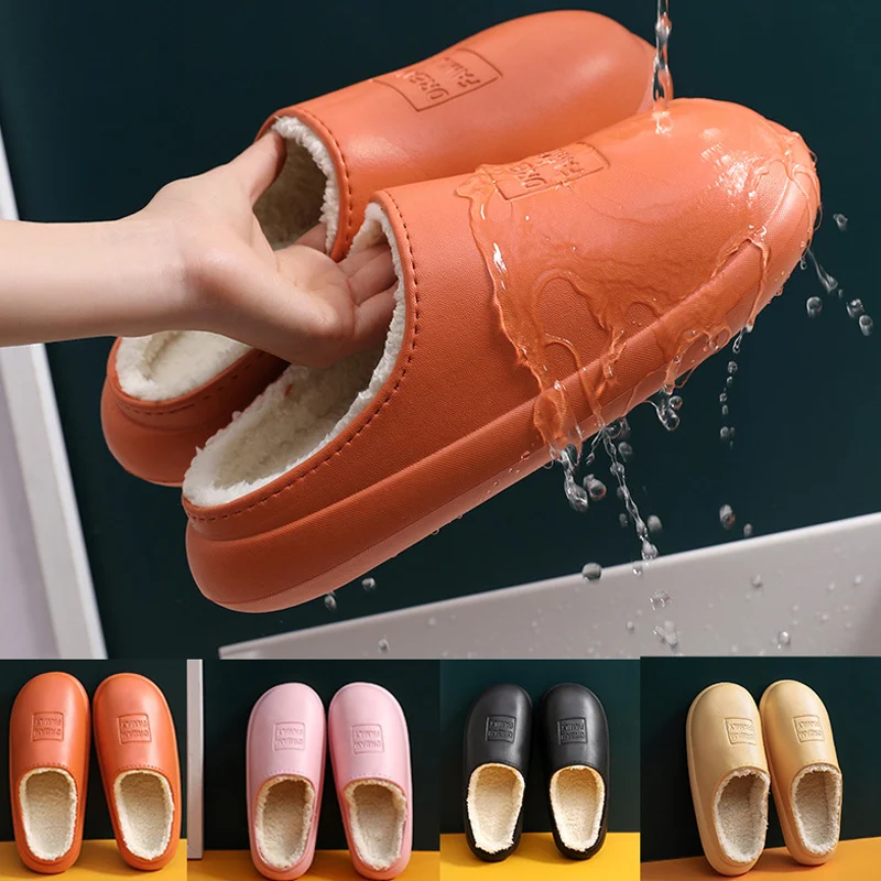 2021 Waterproof Non-Slip Home Mens Slippers Winter Autumn Warm Indoor Cotton Women Couples Shoes Charms Plush Brief Slip on
2021 Waterproof Non-Slip Home Mens Slippers Winter Autumn Warm Indoor Cotton Women Couples Shoes Charms Plush Brief Slip on