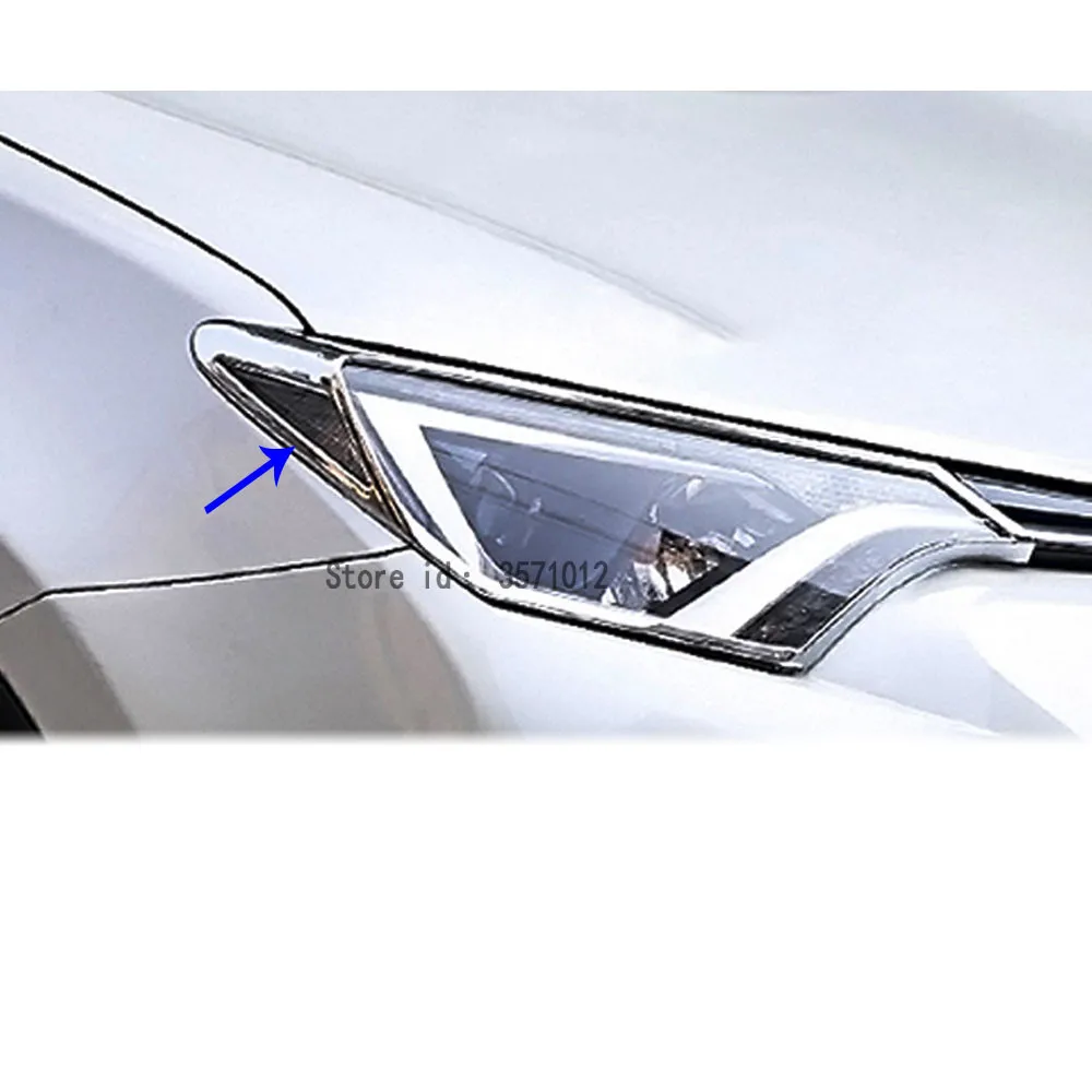 Car Cover Detector ABS Chrome Head Front Light Lamp Trim Frame Hoods Part Molding Hoods 2pcs For Toyota RAV4 2016 2017 2018
Car Cover Detector ABS Chrome Head Front Light Lamp Trim Frame Hoods Part Molding Hoods 2pcs For Toyota RAV4 2016 2017 2018