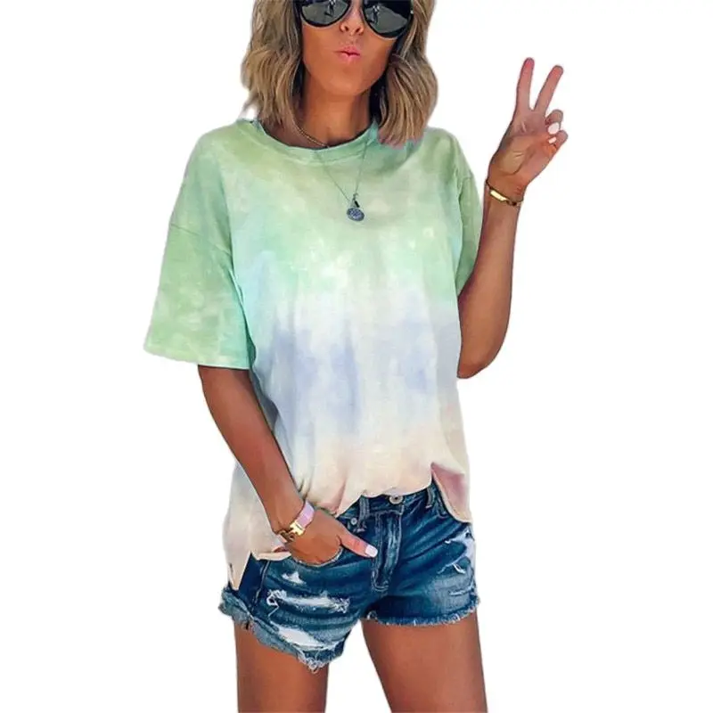 Elegant Street Dye Print Style Tee Women Plus Size T-Shirts Summer Casual Tie-dye O-neck Short Sleeve TShirt Colorful Print Tee
Elegant Street Dye Print Style Tee Women Plus Size T-Shirts Summer Casual Tie-dye O-neck Short Sleeve TShirt Colorful Print Tee