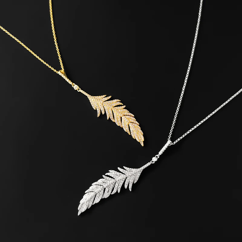 S925 Sterling Silver Summer New Feather Necklace Female Fashion Personality Luxury French Jewelry Retractable Clavicle Chain 
S925 Sterling Silver Summer New Feather Necklace Female Fashion Personality Luxury French Jewelry Retractable Clavicle Chain