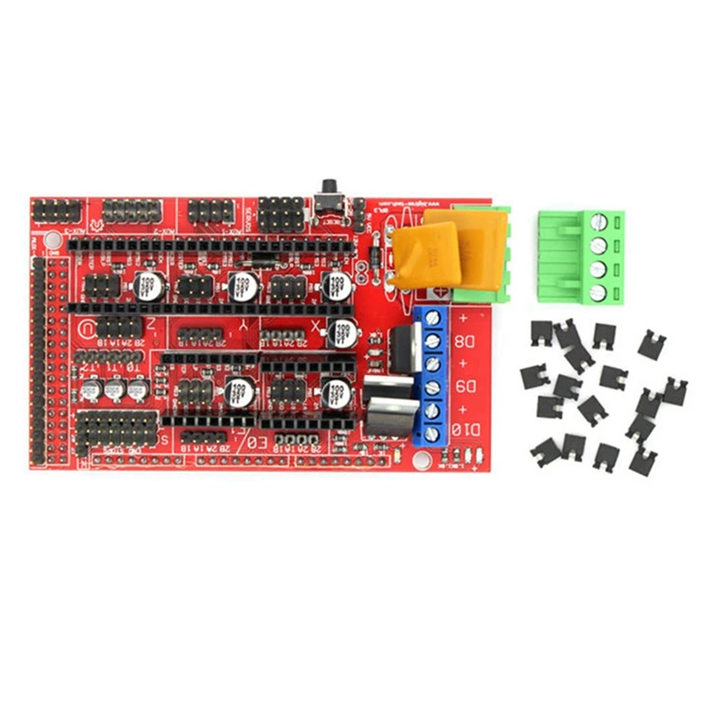 3D Printer Kit for Ramps1.4 Control Board+2560 R3 Improved Motherboard+12864 Lcd Control Board+DRV8825 Driver with Heat
3D Printer Kit for Ramps1.4 Control Board+2560 R3 Improved Motherboard+12864 Lcd Control Board+DRV8825 Driver with Heat
