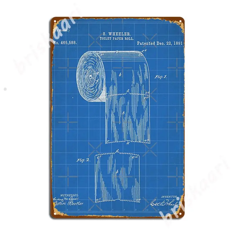Toilet Paper Patent - Bathroom Art - Blueprint Metal Signs Club Bar Designing Wall Mural Mural Painting Tin sign Posters
Toilet Paper Patent - Bathroom Art - Blueprint Metal Signs Club Bar Designing Wall Mural Mural Painting Tin sign Posters