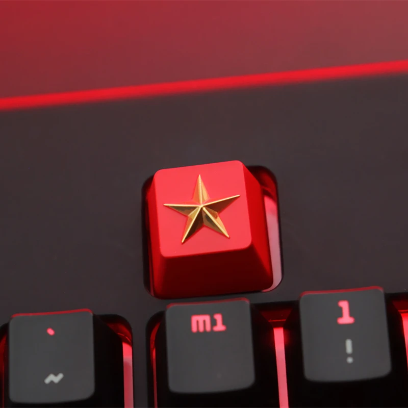 KeyStone Keycap 1 Pcs Soviet Theme Aluminum Alloy Metal Mechanical Keyboards Keycaps R4 Height for Cherry MX Axis
KeyStone Keycap 1 Pcs Soviet Theme Aluminum Alloy Metal Mechanical Keyboards Keycaps R4 Height for Cherry MX Axis