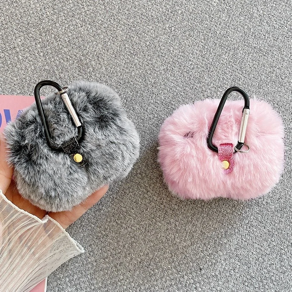 Soft Rabbit Ear Fur Case For Apple 1 2 Wireless Charging Fluffy Box With Carabiner Plush Cover For Pro Case Capa
Soft Rabbit Ear Fur Case For Apple 1 2 Wireless Charging Fluffy Box With Carabiner Plush Cover For Pro Case Capa