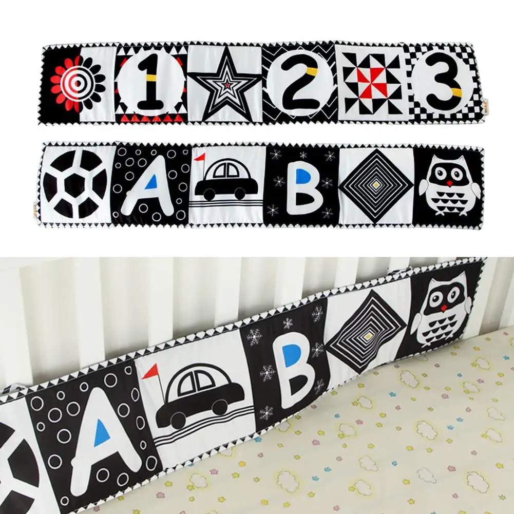 Crib Bumper Black White Cloth Book Double-Sided Decor Baby Book Toy Infant Bed Safety Guard Rail Newborn Anti-collision Cushion
Crib Bumper Black White Cloth Book Double-Sided Decor Baby Book Toy Infant Bed Safety Guard Rail Newborn Anti-collision Cushion