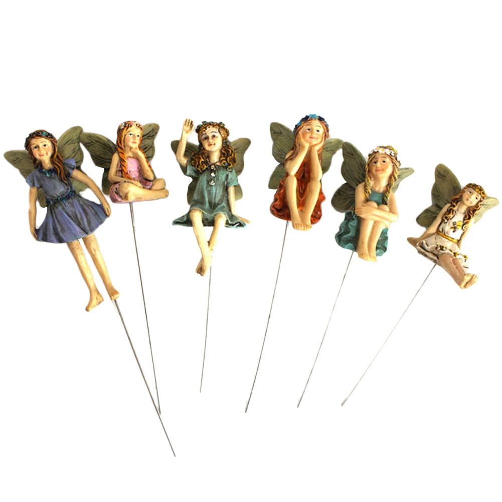 1 Set of 6 Fairies for Fairy Garden Miniature Figurines Resin Fairy Figure Ornaments Statue Miniature Garden Decorations
1 Set of 6 Fairies for Fairy Garden Miniature Figurines Resin Fairy Figure Ornaments Statue Miniature Garden Decorations