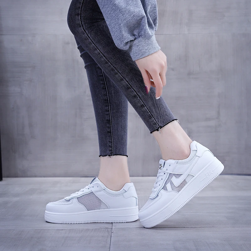 Sneakers Women Skateboarding Shoes Platforms Increasing Height Casual Walking Footwear Breathable Comfortable Lace-up Anti-slip
Sneakers Women Skateboarding Shoes Platforms Increasing Height Casual Walking Footwear Breathable Comfortable Lace-up Anti-slip