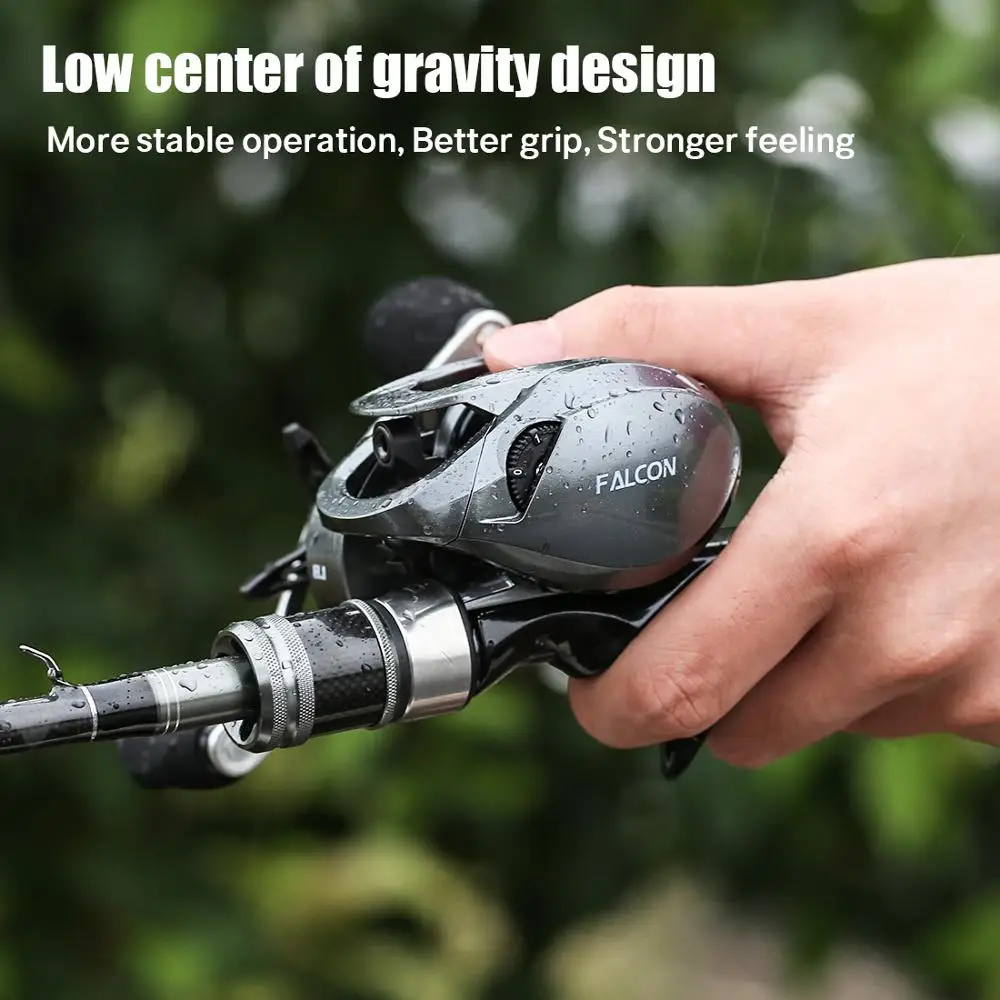 Brand FALCON/FALCAN2 Series Baitcasting Fishing Reel 7.2:1 8.1:1 190g 18LB for Carp Fishing High Speed
Brand FALCON/FALCAN2 Series Baitcasting Fishing Reel 7.2:1 8.1:1 190g 18LB for Carp Fishing High Speed