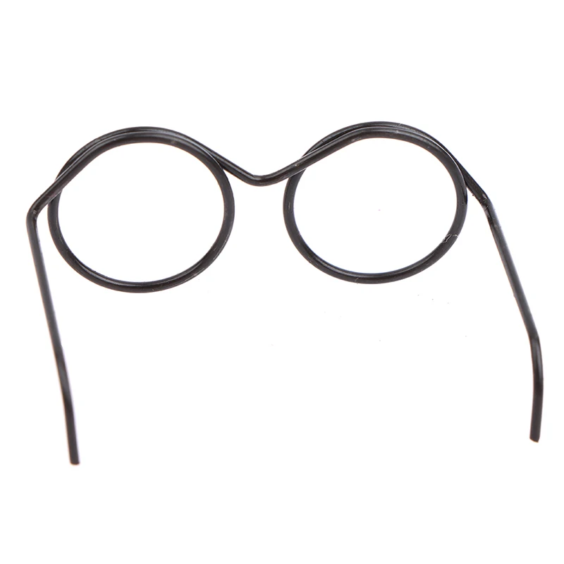 5PCS Great Collection Fashion Black Round Frame Lensless Retro Doll Glasses Alloy For | Игрушки и хобби