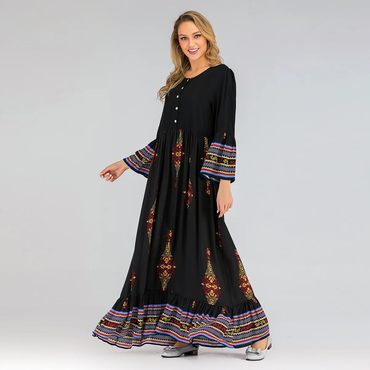 Eid Vestido принт в мусульманском стиле платье Дубай, женское платье, длинный хиджаб Elbise, марокканский кафтан, Турция, мусульманская одежда
Eid Vestido принт в мусульманском стиле платье Дубай, женское платье, длинный хиджаб Elbise, марокканский кафтан, Турция, мусульманская одежда