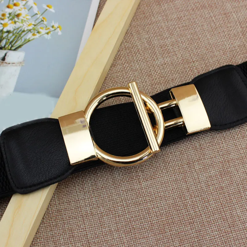 Woman Belt Dress Girdle Decorate Simple Sleeve Elastic Girdle gold buckle Women wide style Body Belts Cinturon Mujer Girdle
Woman Belt Dress Girdle Decorate Simple Sleeve Elastic Girdle gold buckle Women wide style Body Belts Cinturon Mujer Girdle