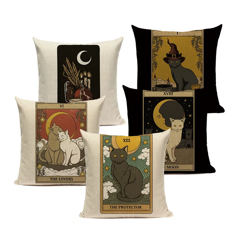 Fashion Cat Printed Pillow Case Cartoon Animals Square Cushion Cover for Sofa Car Home Decorative Tarot Card Throw Pillowcase
Fashion Cat Printed Pillow Case Cartoon Animals Square Cushion Cover for Sofa Car Home Decorative Tarot Card Throw Pillowcase