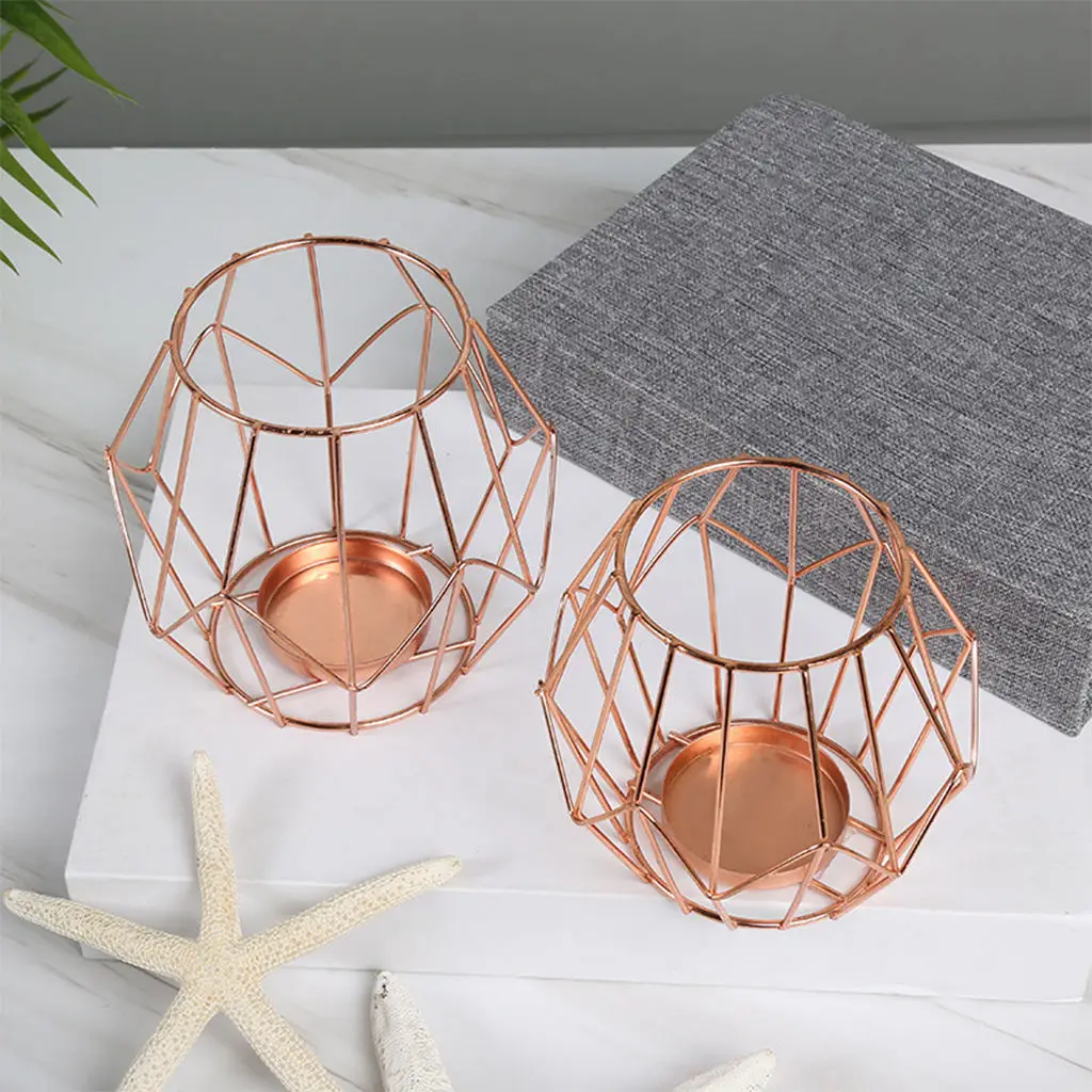 Подсвечники в форме Шестиугольника, 2 шт., полый геометрический дизайн, подставка для украшения дома на годовщину 
Подсвечники в форме Шестиугольника, 2 шт., полый геометрический дизайн, подставка для украшения дома на годовщину