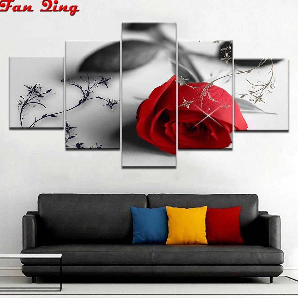 5pcs Diamond Painting Red rose Full Square/Round Diamond Embroidery Rhinestone mosaic Cross Stitch Holiday Gift
5pcs Diamond Painting Red rose Full Square/Round Diamond Embroidery Rhinestone mosaic Cross Stitch Holiday Gift