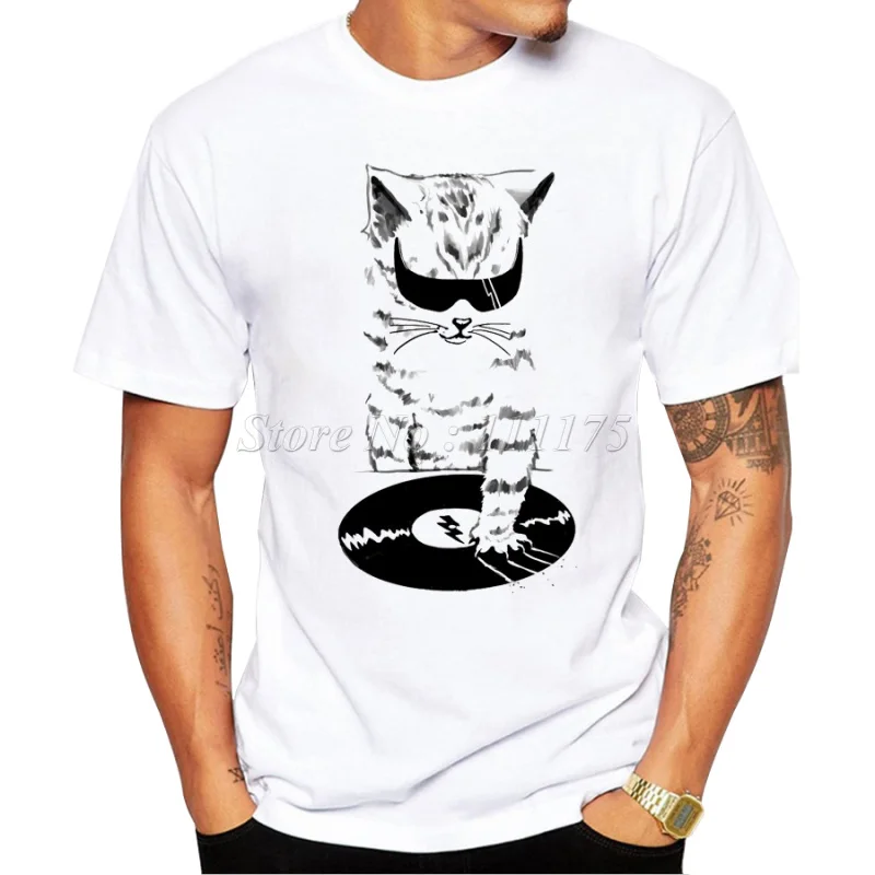2019 Men's Funny DJ Music Cat Design T Shirt Male Fashion Cool Tops Hipster Printed Summer Tees
2019 Men's Funny DJ Music Cat Design T Shirt Male Fashion Cool Tops Hipster Printed Summer Tees
