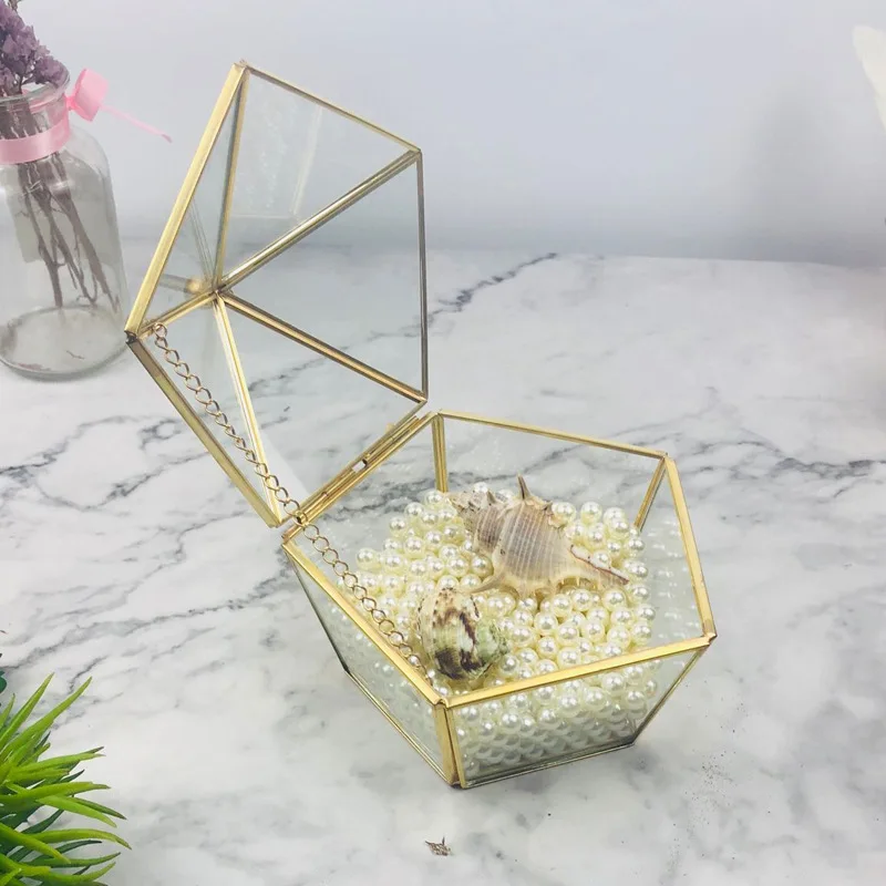 Jewelry Storage Gift Box Wedding Ring Organizer Geometry Glass Flower House Home Decoration
Jewelry Storage Gift Box Wedding Ring Organizer Geometry Glass Flower House Home Decoration