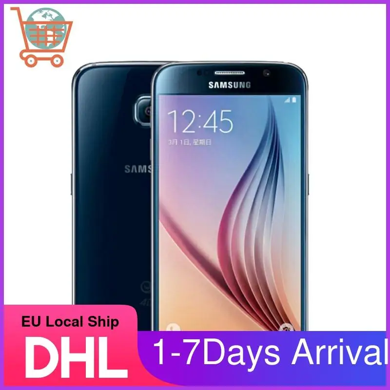 

Samsung S6 Refurbished-Original Unlocked S6 G920V G920P G920A G920F 4G LTE Phone 16MP Camera 32GB ROM Octa Core 5.1" Smartphone