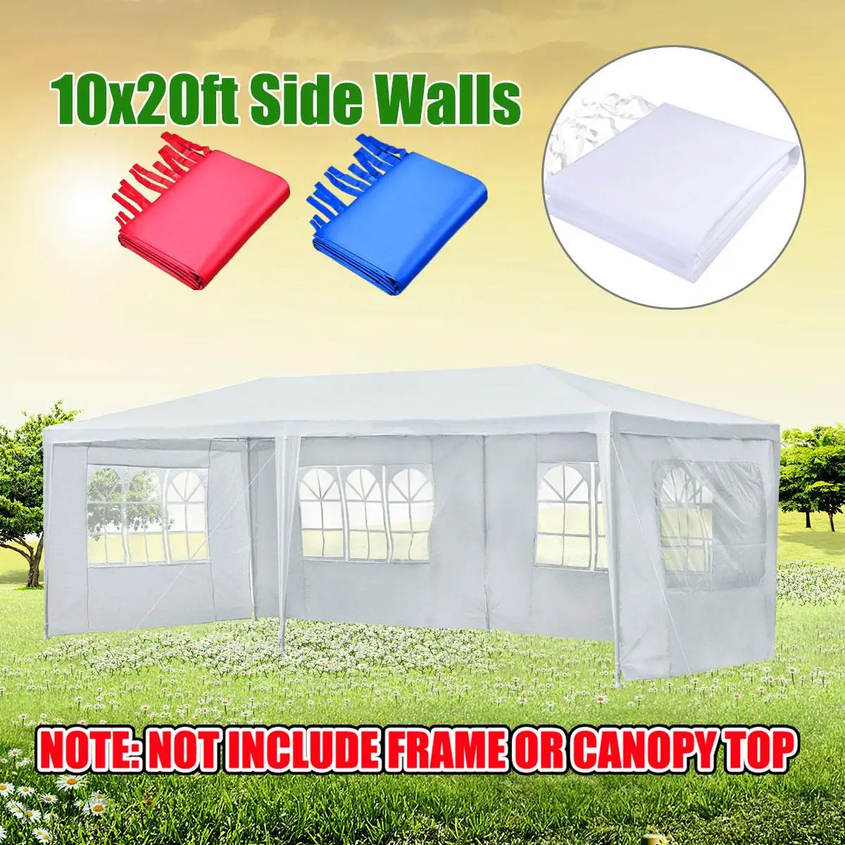 Oxford Cloth Party Tent Wall Sides Waterproof Garden Patio Outdoor Canopy 3x6m Sun Wall Sunshade Shelter Tarp Sidewall Sunshade
Oxford Cloth Party Tent Wall Sides Waterproof Garden Patio Outdoor Canopy 3x6m Sun Wall Sunshade Shelter Tarp Sidewall Sunshade
