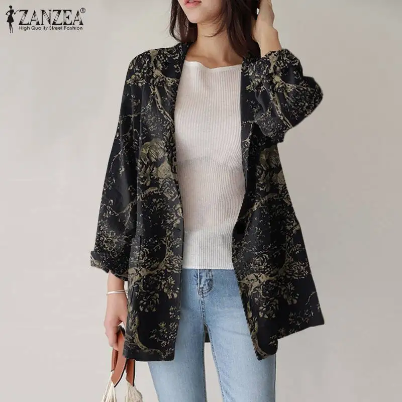 Женский офисный Повседневный Кардиган оверсайз, модный Блейзер, осень 2021, элегантные пальто с лацканами, свободная верхняя одежда с принтом...
Женский офисный Повседневный Кардиган оверсайз, модный Блейзер, осень 2021, элегантные пальто с лацканами, свободная верхняя одежда с принтом...