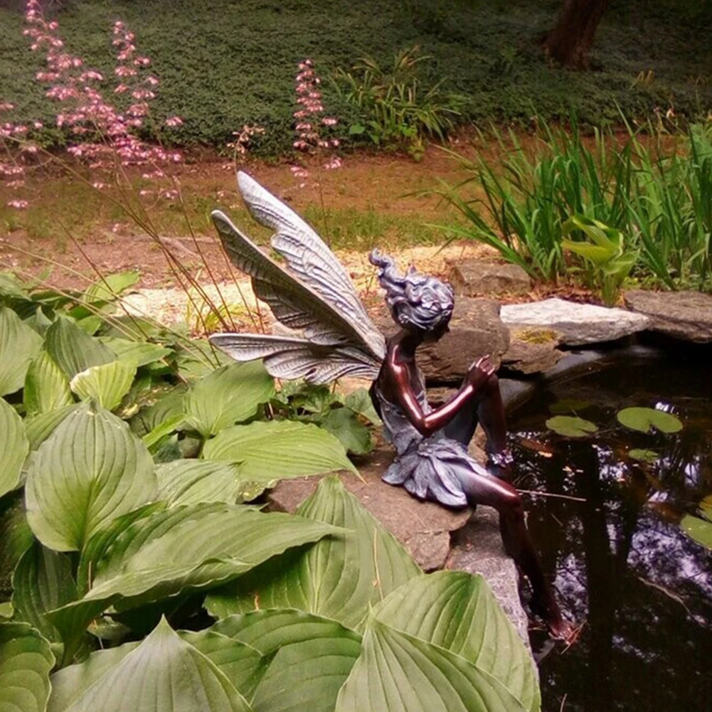Tudor And Turek Sitting Fairy Statue Garden Ornament Resin Craft Landscaping Yard Decoration Home Garden Decoration Outdoor
Tudor And Turek Sitting Fairy Statue Garden Ornament Resin Craft Landscaping Yard Decoration Home Garden Decoration Outdoor