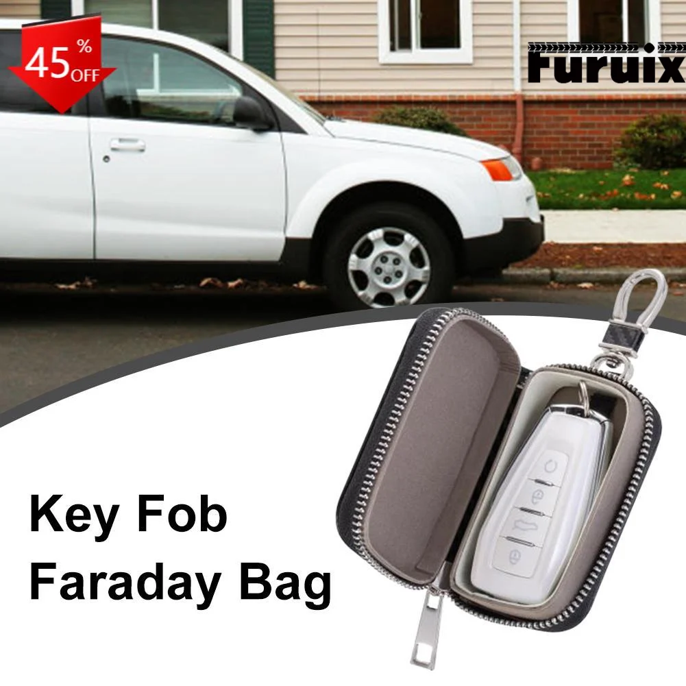 RFID Signal Shielding Bag Car Key Cover Keyless Signal Blocking Anti-theft Remote Entrance Smart Hanging Buckle Protection
RFID Signal Shielding Bag Car Key Cover Keyless Signal Blocking Anti-theft Remote Entrance Smart Hanging Buckle Protection