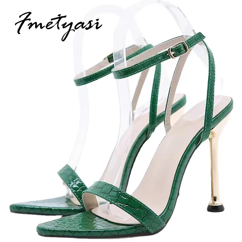 Heels Sandals Stiletto Shoes 2021 Sexy Fashion Buckle Strap Flock Pointed Open Toe Wear-resistant Women Sandals Big size Rubber
Heels Sandals Stiletto Shoes 2021 Sexy Fashion Buckle Strap Flock Pointed Open Toe Wear-resistant Women Sandals Big size Rubber