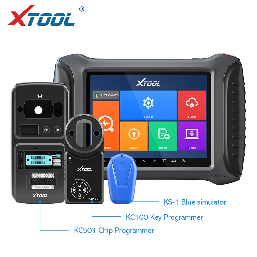 XTOOL X100 PAD3 With KC501 OBD2 Key Programmer Chips Programmer For Benz Infrared Key Reading ECU Read / Write Car Scanner
XTOOL X100 PAD3 With KC501 OBD2 Key Programmer Chips Programmer For Benz Infrared Key Reading ECU Read / Write Car Scanner