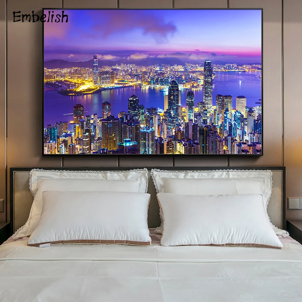 Embelish 1 Pieces Modern Home Decor Wall Art Posters City Night Landscape Framed Pictures Living Room HD Canvas Painting Artwork
Embelish 1 Pieces Modern Home Decor Wall Art Posters City Night Landscape Framed Pictures Living Room HD Canvas Painting Artwork