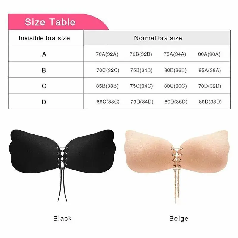 Wing Silicone Bra Strapless Bra Backless Push Up Adhesive Drawstrings Color with Choose Invisible Can 2 K6X5
Wing Silicone Bra Strapless Bra Backless Push Up Adhesive Drawstrings Color with Choose Invisible Can 2 K6X5