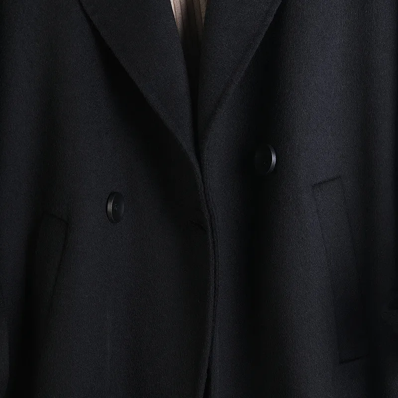 2020 Autumn And Winter New Double-sided Cashmere Coat Women's Hand-sewn Solid Color Straight Belted Blazer Jacket Women B117
2020 Autumn And Winter New Double-sided Cashmere Coat Women's Hand-sewn Solid Color Straight Belted Blazer Jacket Women B117