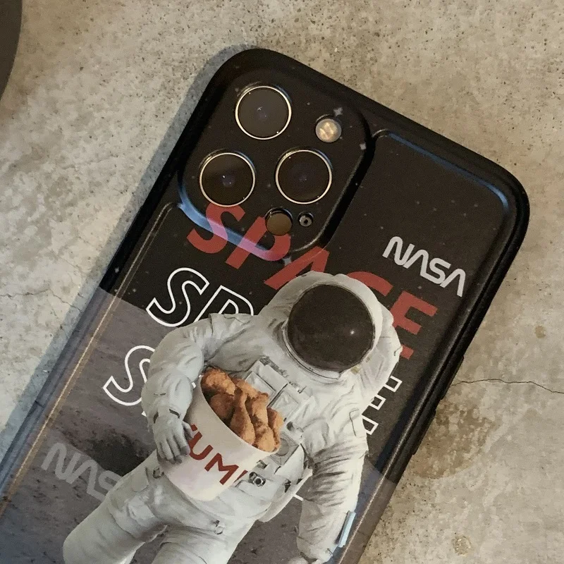 Cute Cartoon Space Astronaut Case for IPhone 11 12 12Pro Max 12 Mini XS X XR 7 8 Plus SE 2020 Luxury Lens Protection Phone Cases
Cute Cartoon Space Astronaut Case for IPhone 11 12 12Pro Max 12 Mini XS X XR 7 8 Plus SE 2020 Luxury Lens Protection Phone Cases