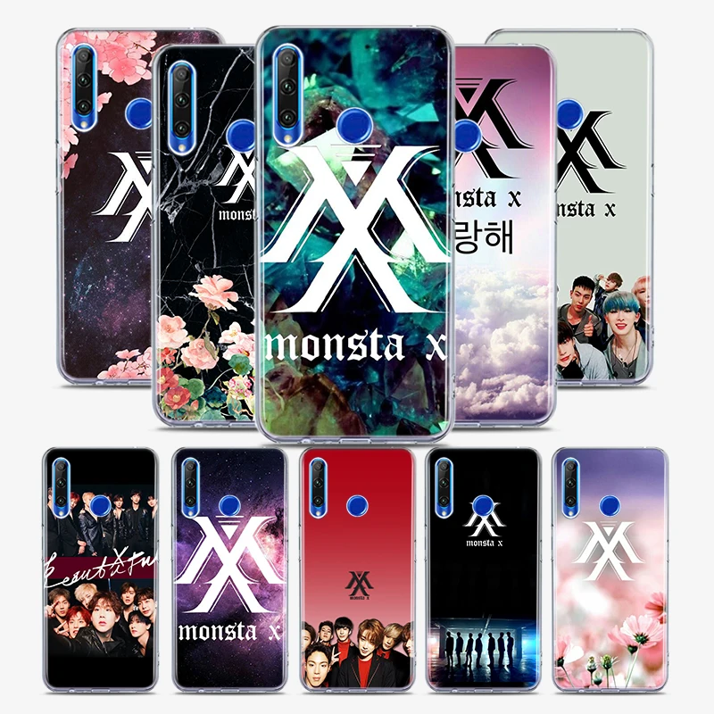 

Monsta X Boy Group Silicone Cover For Honor 30 30S 30i 9 10 9A 9C 9S 9N 10i 10X 9X Lite Pro 5G Phone Case