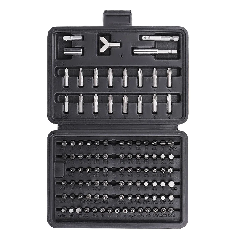 100-piece Chrome Vanadium Steel Screwdriver Set Hexagon Jogo De Chaves De Fenda Screwdriver Kit Tool Box Tornillo Destornillador
100-piece Chrome Vanadium Steel Screwdriver Set Hexagon Jogo De Chaves De Fenda Screwdriver Kit Tool Box Tornillo Destornillador