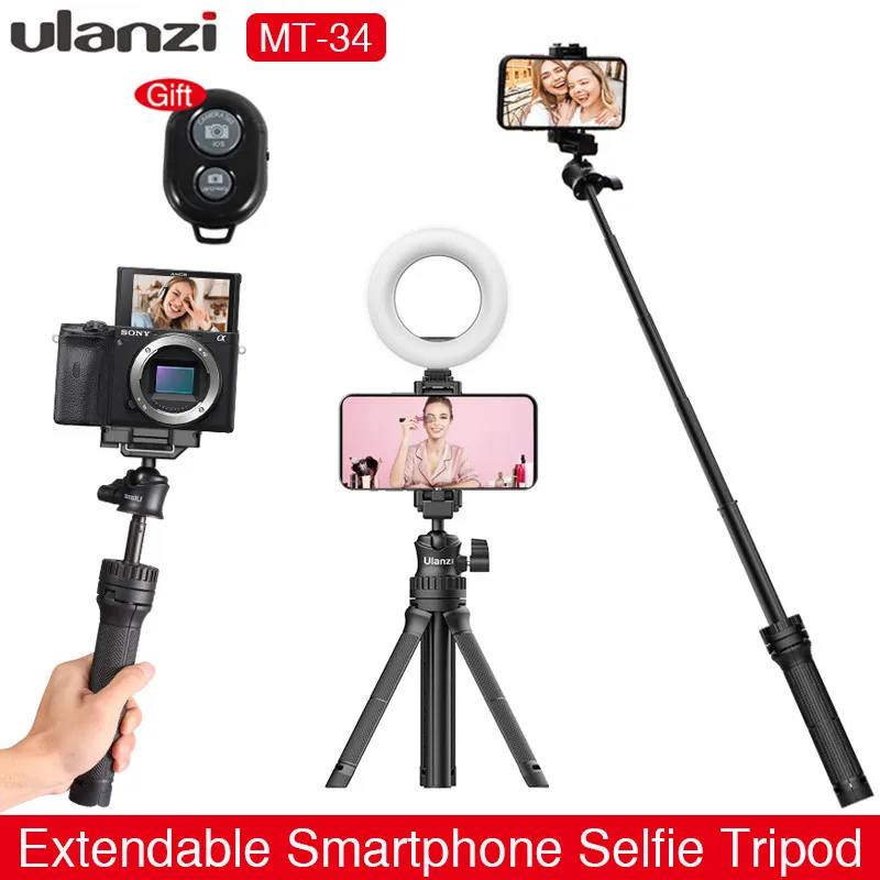 Ulanzi MT-34 Extend Tripod 360 Adjustable Ballhead 2 in 1 Phone Clamp Holder Smartphone DSLR SLR Tripod for iPhone 12 Pro Max 11
Ulanzi MT-34 Extend Tripod 360 Adjustable Ballhead 2 in 1 Phone Clamp Holder Smartphone DSLR SLR Tripod for iPhone 12 Pro Max 11