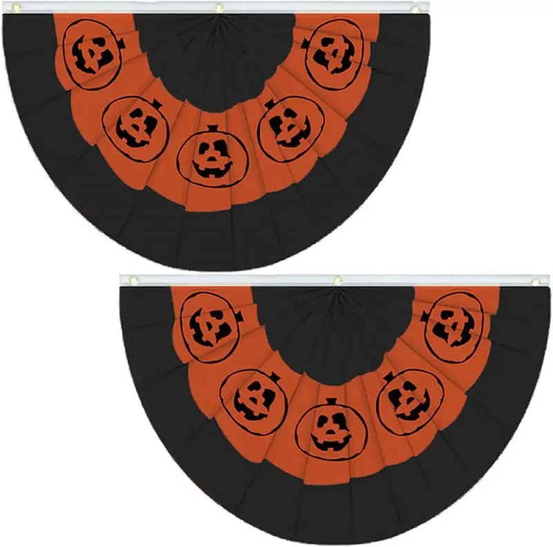 Новинка 2021, 45*90 см, Веерообразный флаг для Хэллоуина, подвесной флаг, украшение для забора на Хэллоуин, полукруглый флаг
Новинка 2021, 45*90 см, Веерообразный флаг для Хэллоуина, подвесной флаг, украшение для забора на Хэллоуин, полукруглый флаг