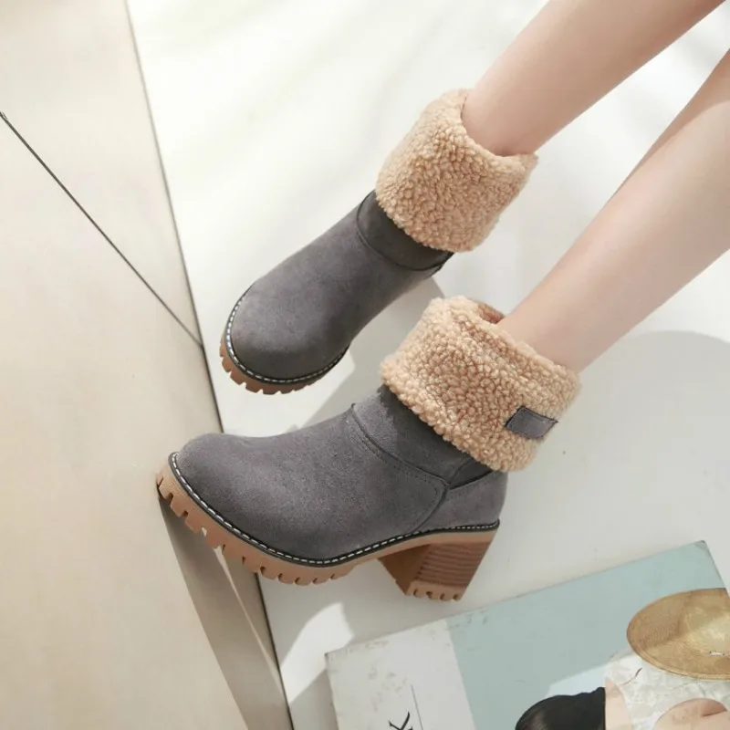 2021 Women's Shoes Snow boots Ladies Winter Flock Warm Boots Martinas Ankle Boots Short Bootie Outside Shoes Botas
2021 Women's Shoes Snow boots Ladies Winter Flock Warm Boots Martinas Ankle Boots Short Bootie Outside Shoes Botas