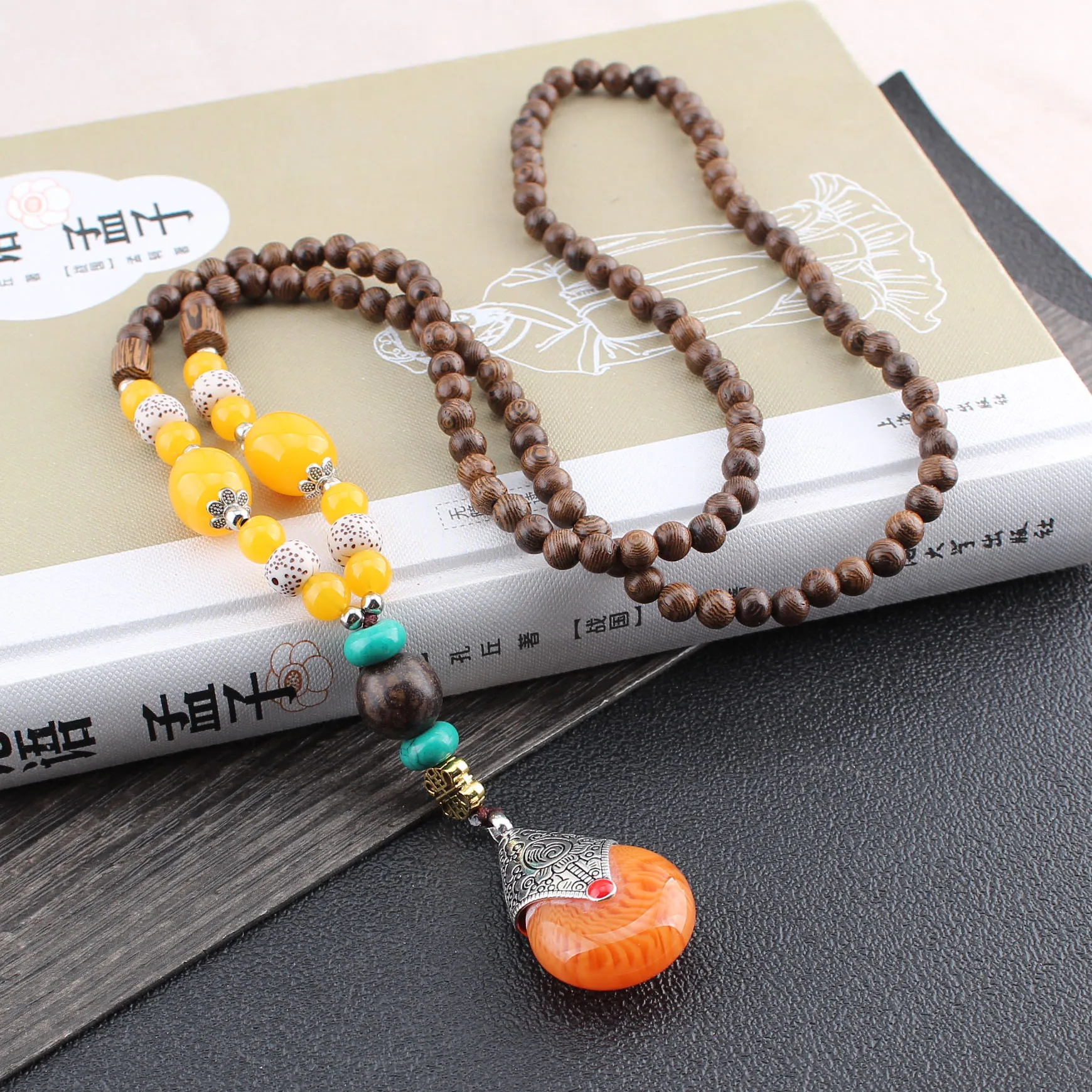 Women Long Sweater Chain Bohemia Nepal Style Wood Bead Necklace Pendant
Women Long Sweater Chain Bohemia Nepal Style Wood Bead Necklace Pendant