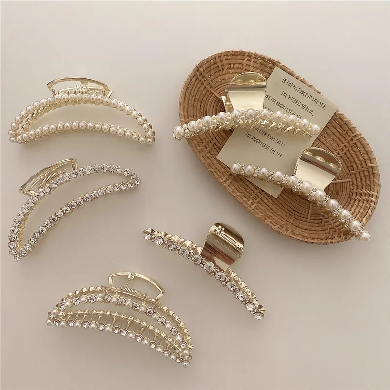 2021 New Simple Alloy Elegant Hair Claw Clips Makeup Hair Styling For Women Trip Barrettes Hair Accessories Headwear
2021 New Simple Alloy Elegant Hair Claw Clips Makeup Hair Styling For Women Trip Barrettes Hair Accessories Headwear