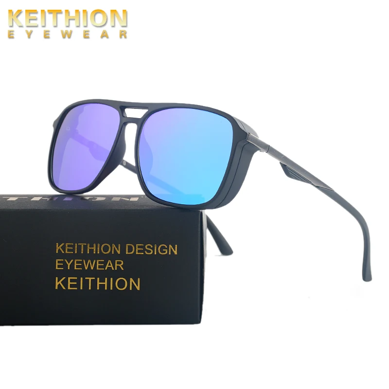 KEITHION Steampunk Metal Sunglasses Women Brand Designer Side Square Sunglasses Men Blue Mirror Lens UV400
KEITHION Steampunk Metal Sunglasses Women Brand Designer Side Square Sunglasses Men Blue Mirror Lens UV400