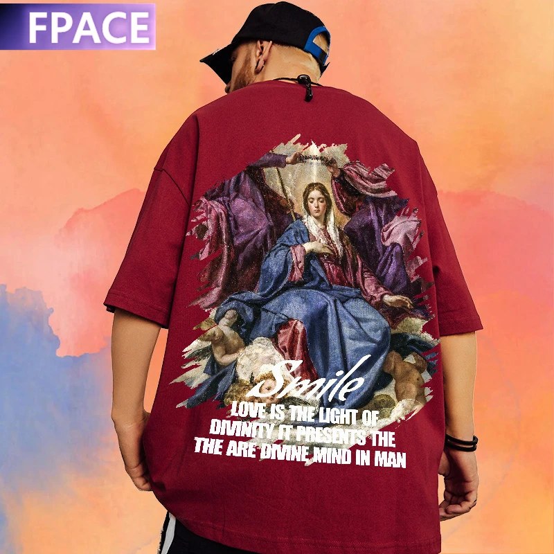 FPACE Hip Hop T Shirt Men Streetwear Oversize Cartoon Print Tshirt Short Sleeve Cotton Loose Tees Summer High Street Clothing
FPACE Hip Hop T Shirt Men Streetwear Oversize Cartoon Print Tshirt Short Sleeve Cotton Loose Tees Summer High Street Clothing