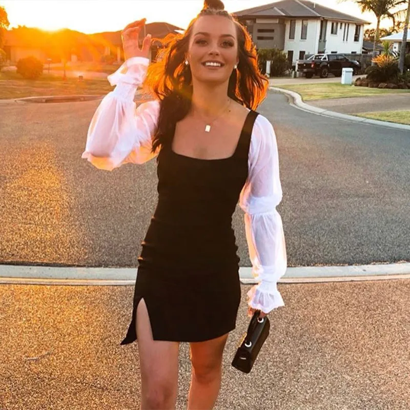 CHRONSTYLESpaghetti Strap Mini Bodycon Women Dress Sexy Summer Green Backless Side Split Tank Dress Skinny Party Vestidos 2021
CHRONSTYLESpaghetti Strap Mini Bodycon Women Dress Sexy Summer Green Backless Side Split Tank Dress Skinny Party Vestidos 2021